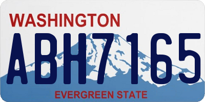 WA license plate ABH7165