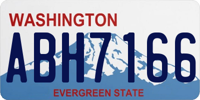 WA license plate ABH7166