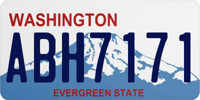WA license plate ABH7171