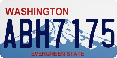 WA license plate ABH7175