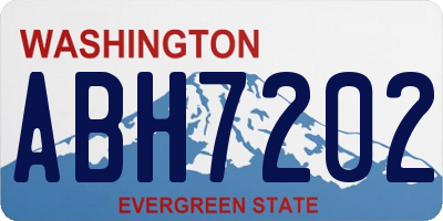 WA license plate ABH7202