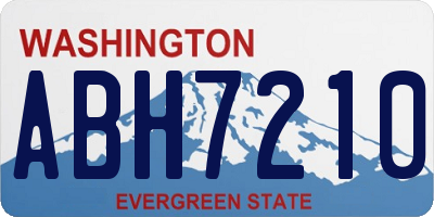 WA license plate ABH7210