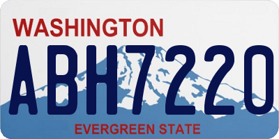 WA license plate ABH7220