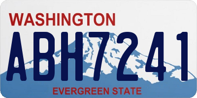 WA license plate ABH7241