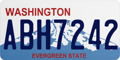 WA license plate ABH7242