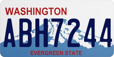 WA license plate ABH7244