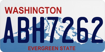 WA license plate ABH7262