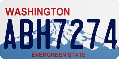 WA license plate ABH7274