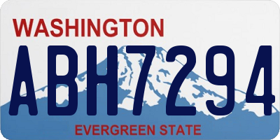 WA license plate ABH7294