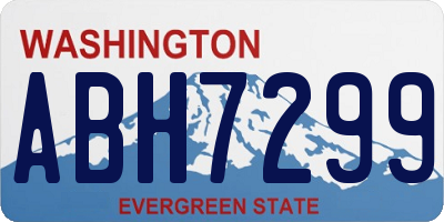 WA license plate ABH7299