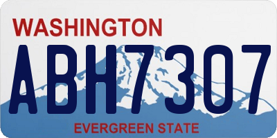 WA license plate ABH7307