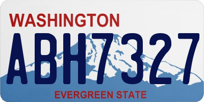 WA license plate ABH7327