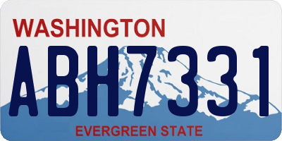 WA license plate ABH7331