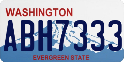 WA license plate ABH7333