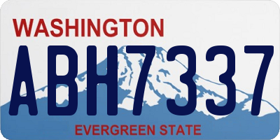WA license plate ABH7337