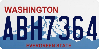 WA license plate ABH7364