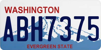 WA license plate ABH7375