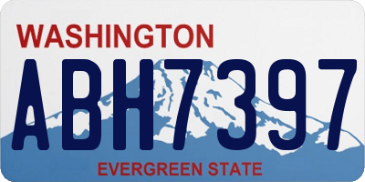 WA license plate ABH7397
