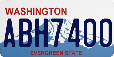 WA license plate ABH7400