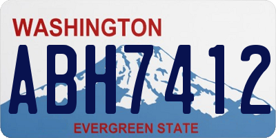 WA license plate ABH7412