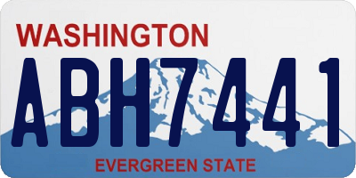 WA license plate ABH7441