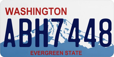 WA license plate ABH7448