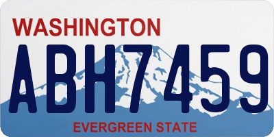 WA license plate ABH7459
