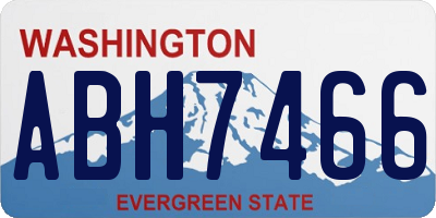 WA license plate ABH7466