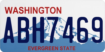 WA license plate ABH7469