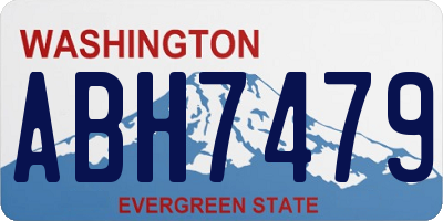 WA license plate ABH7479