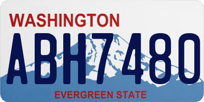 WA license plate ABH7480
