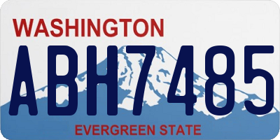 WA license plate ABH7485