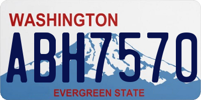 WA license plate ABH7570