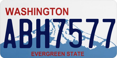 WA license plate ABH7577