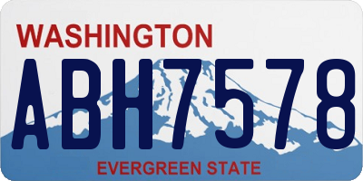 WA license plate ABH7578