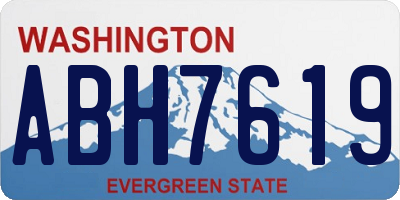 WA license plate ABH7619