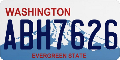 WA license plate ABH7626