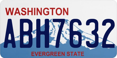 WA license plate ABH7632
