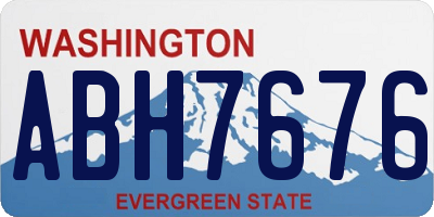 WA license plate ABH7676