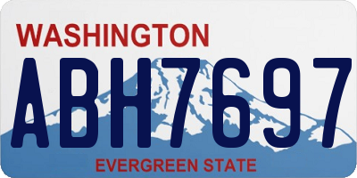 WA license plate ABH7697
