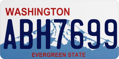 WA license plate ABH7699