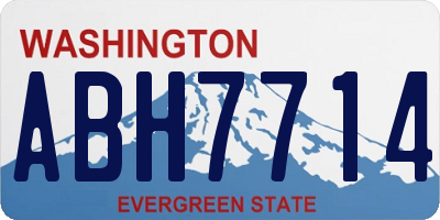 WA license plate ABH7714