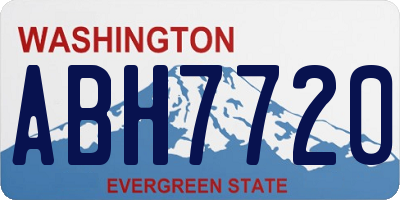 WA license plate ABH7720