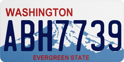 WA license plate ABH7739