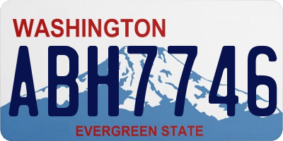 WA license plate ABH7746