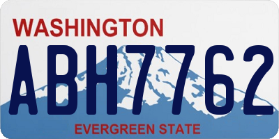 WA license plate ABH7762
