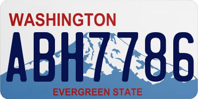 WA license plate ABH7786