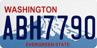 WA license plate ABH7790