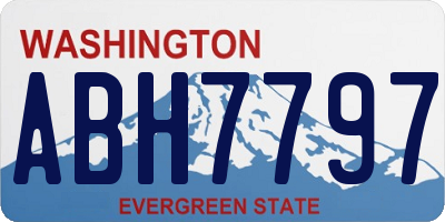WA license plate ABH7797