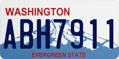 WA license plate ABH7911